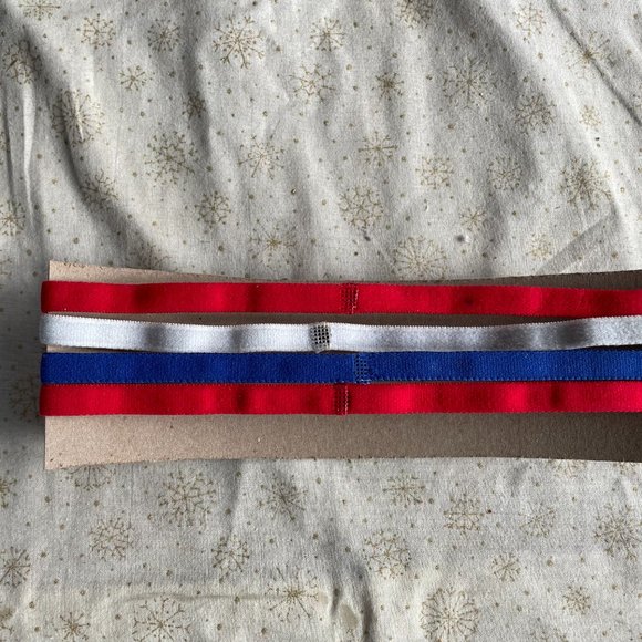 Under Armour Blue & Red Elastic Thin Headbands - Go USA - Picture 2 of 2